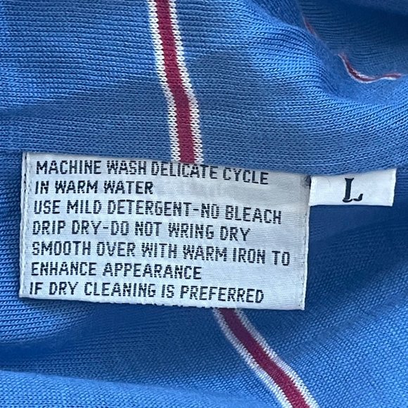 Jordache Navy Blue Full Zip Jacket Women's Large Lined Inner Made in Hong Kong - Picture 7 of 7